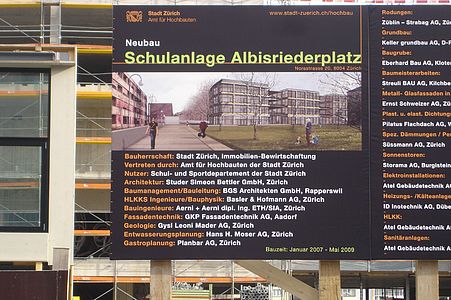 Schulanlage Albisriederplatz, Zürich, Jahr 2007